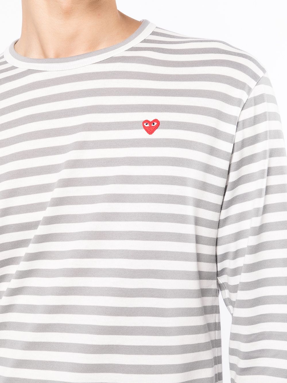 striped long-sleeve T-shirt - 5