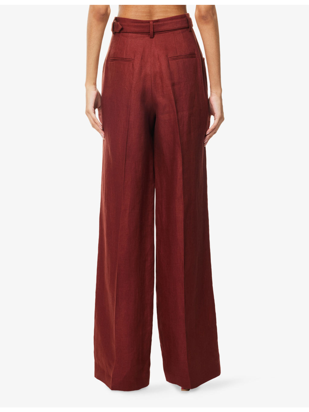 Norman Wide-Leg Linen Trousers - 4