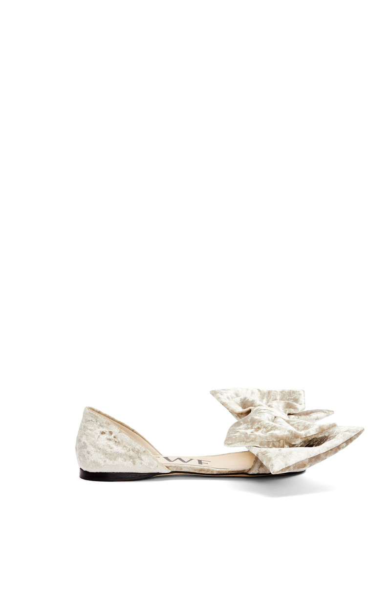 Toy D'Orsay flat in crushed velvet 1