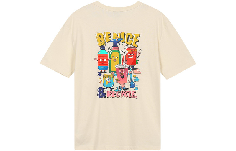 PUMA PUMA Sports Alphabet Cartoon Printing Round Neck Short Sleeve Beige 531335-75 outlook