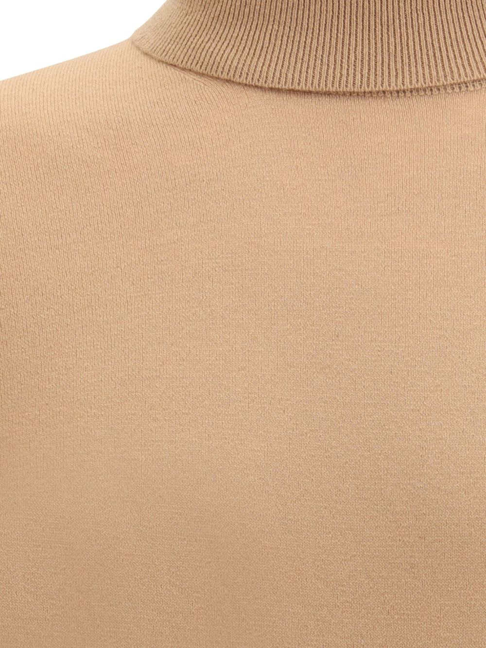 turtleneck ribbed-cuff sweater - 3