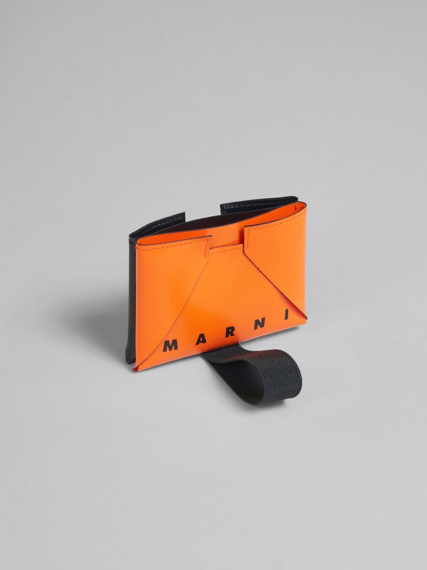 ORANGE AND BLACK ORIGAMI CARD CASE - 5