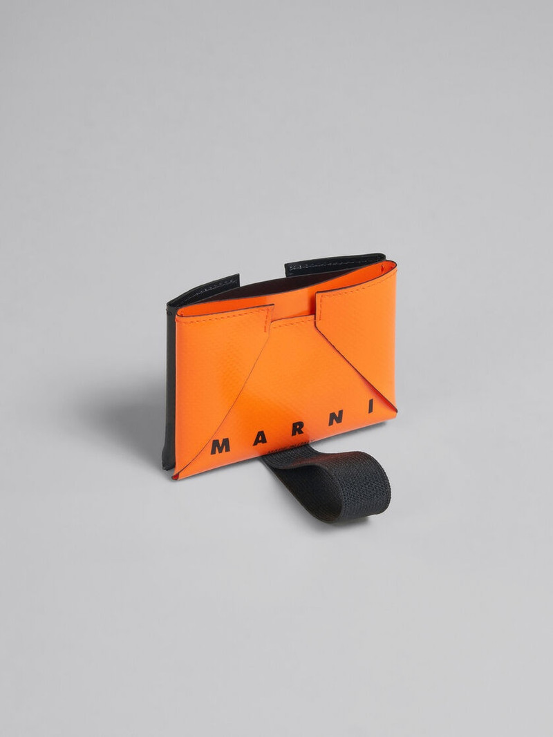 ORANGE AND BLACK ORIGAMI CARD CASE 5
