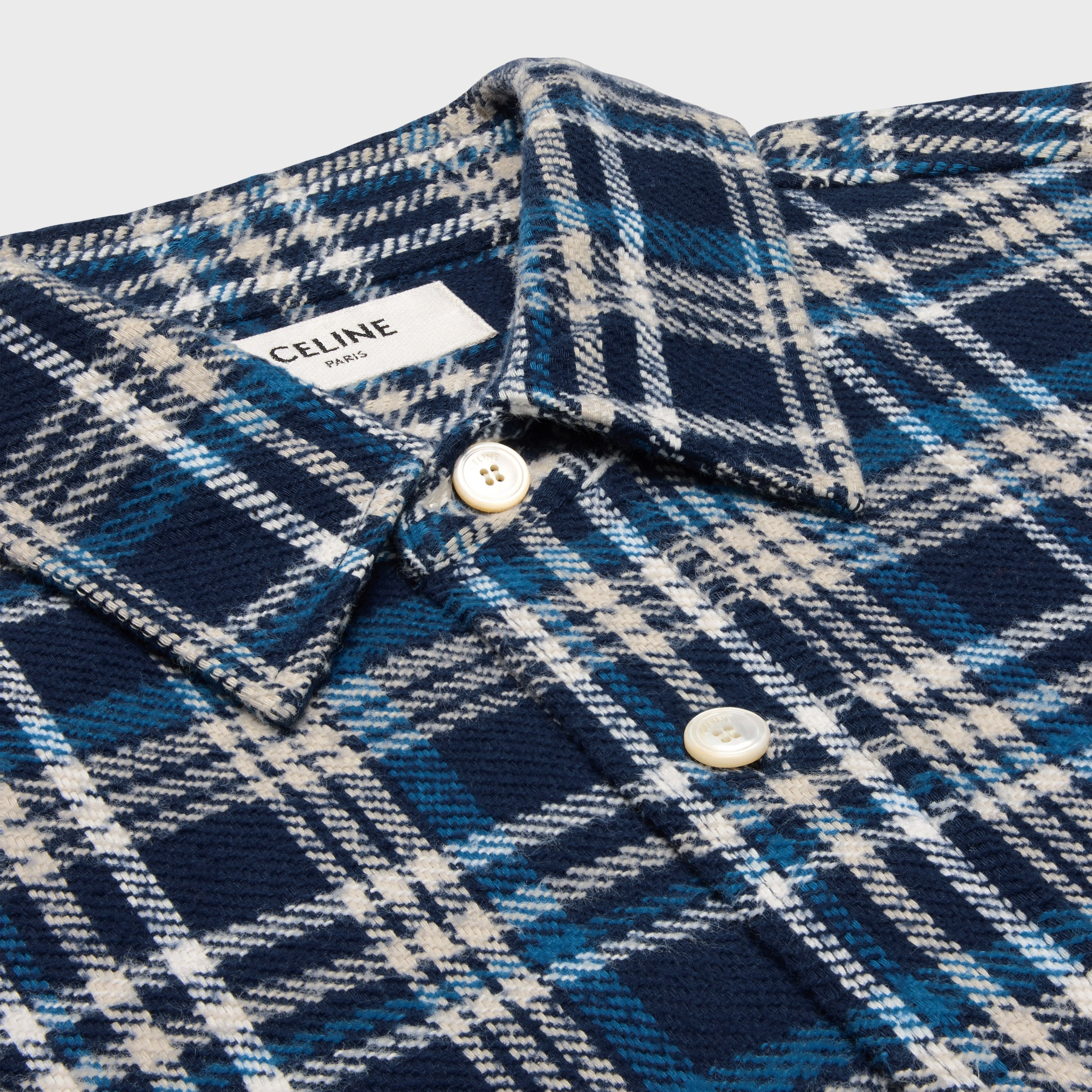 loose lumberjack shirt in check cotton - 3