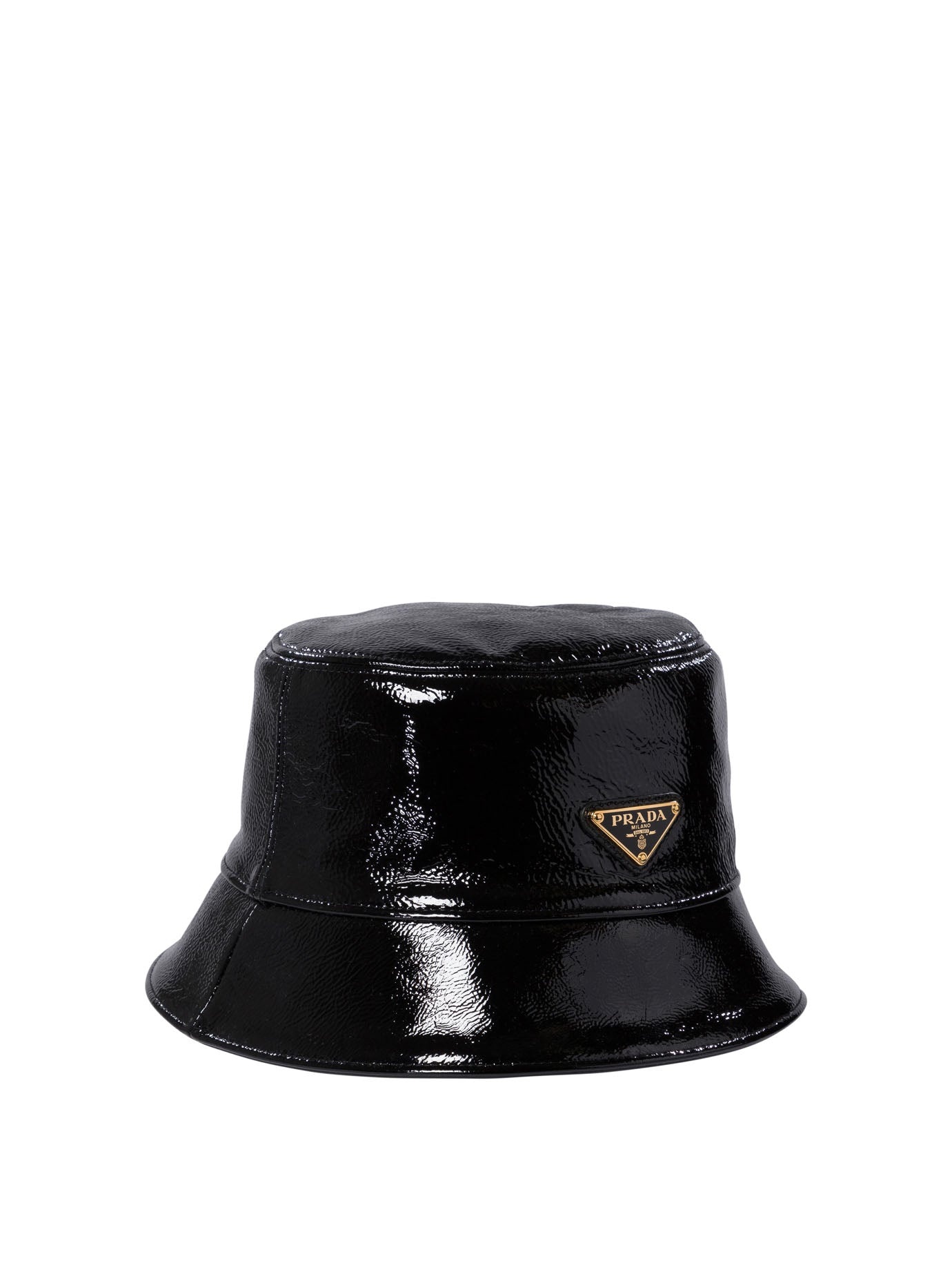 Prada Naplak Patent Leather Bucket Hat - 2