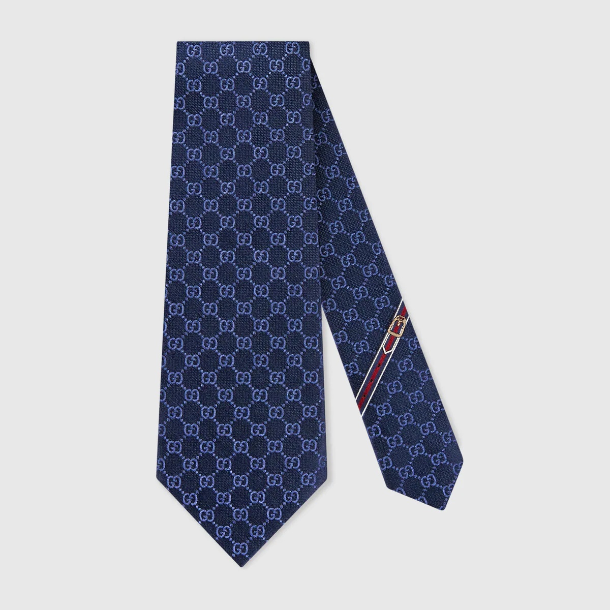 GG pattern silk tie - 1