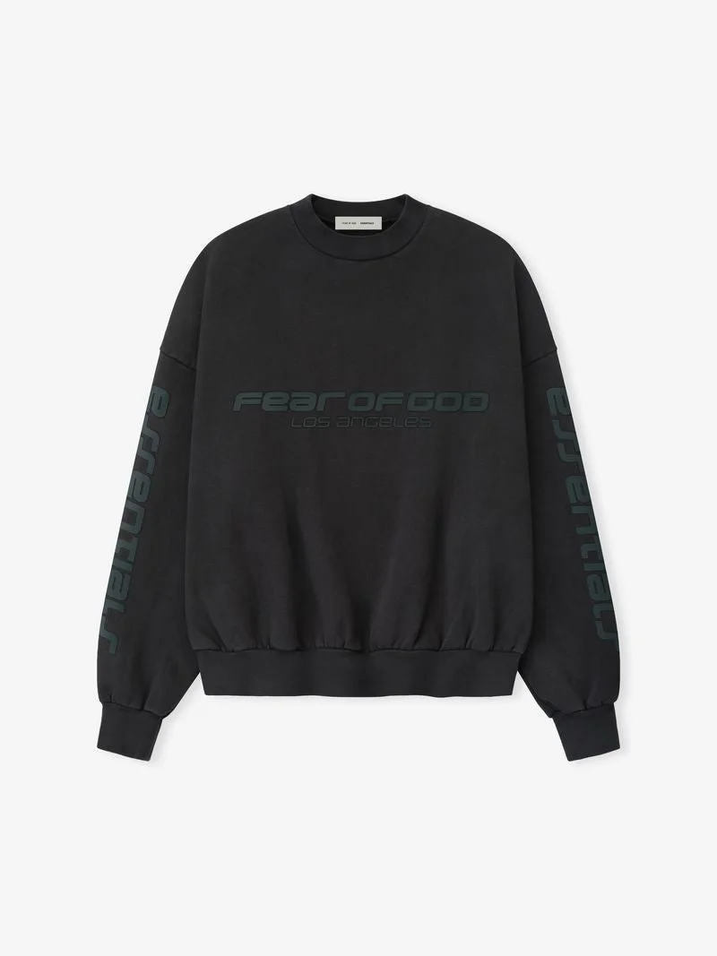 Heavy Fleece Cropped Relaxed Sweatshirt - 1