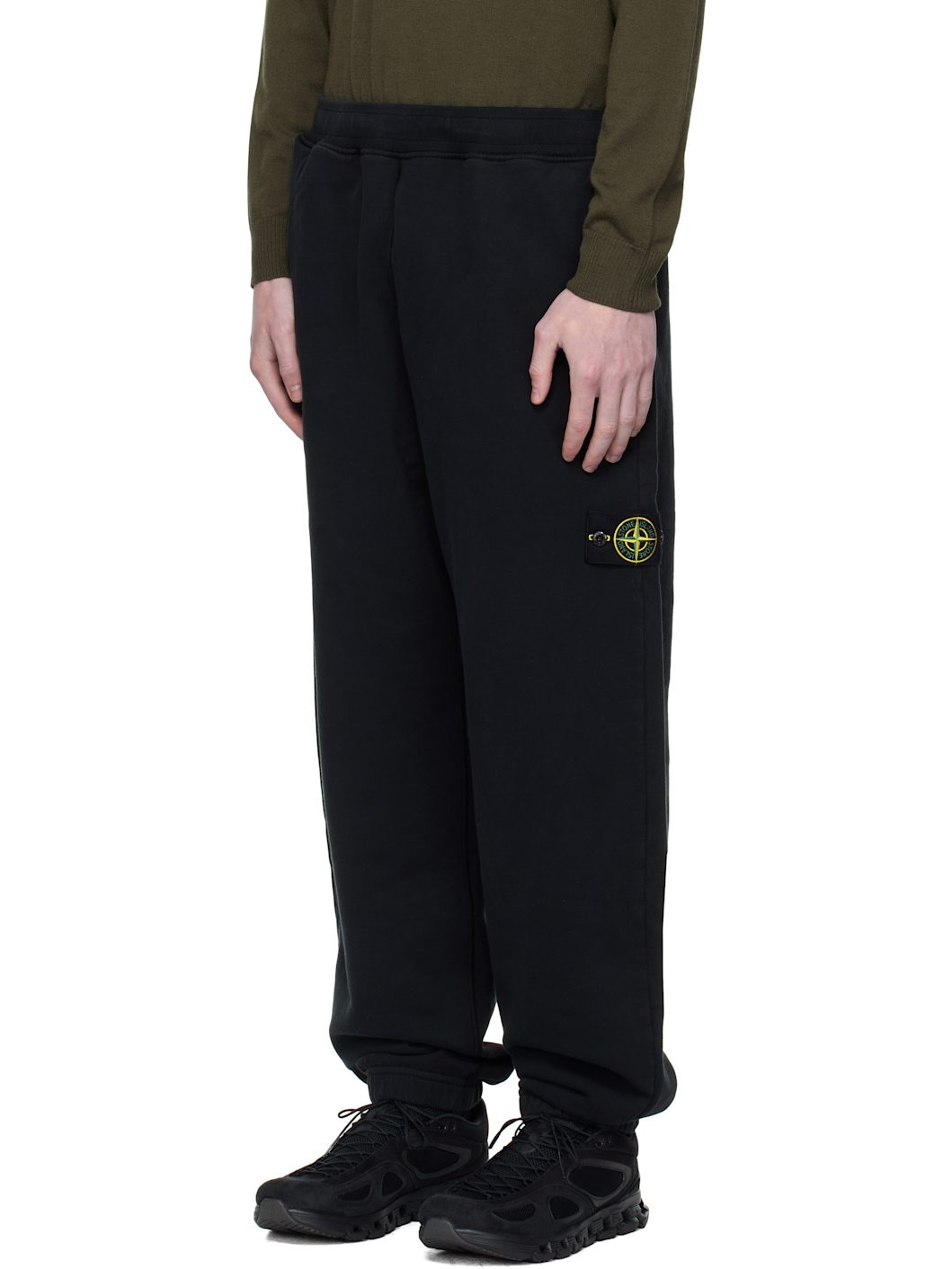 Black 6200004 Brushed Organic Cotton Fleece Sweatpants - 4