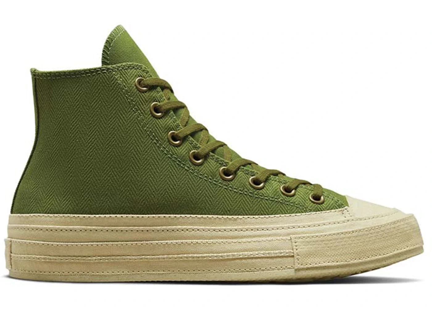 Converse Chuck Taylor All Star 70 Hi Herringbone Grassy Green - 1