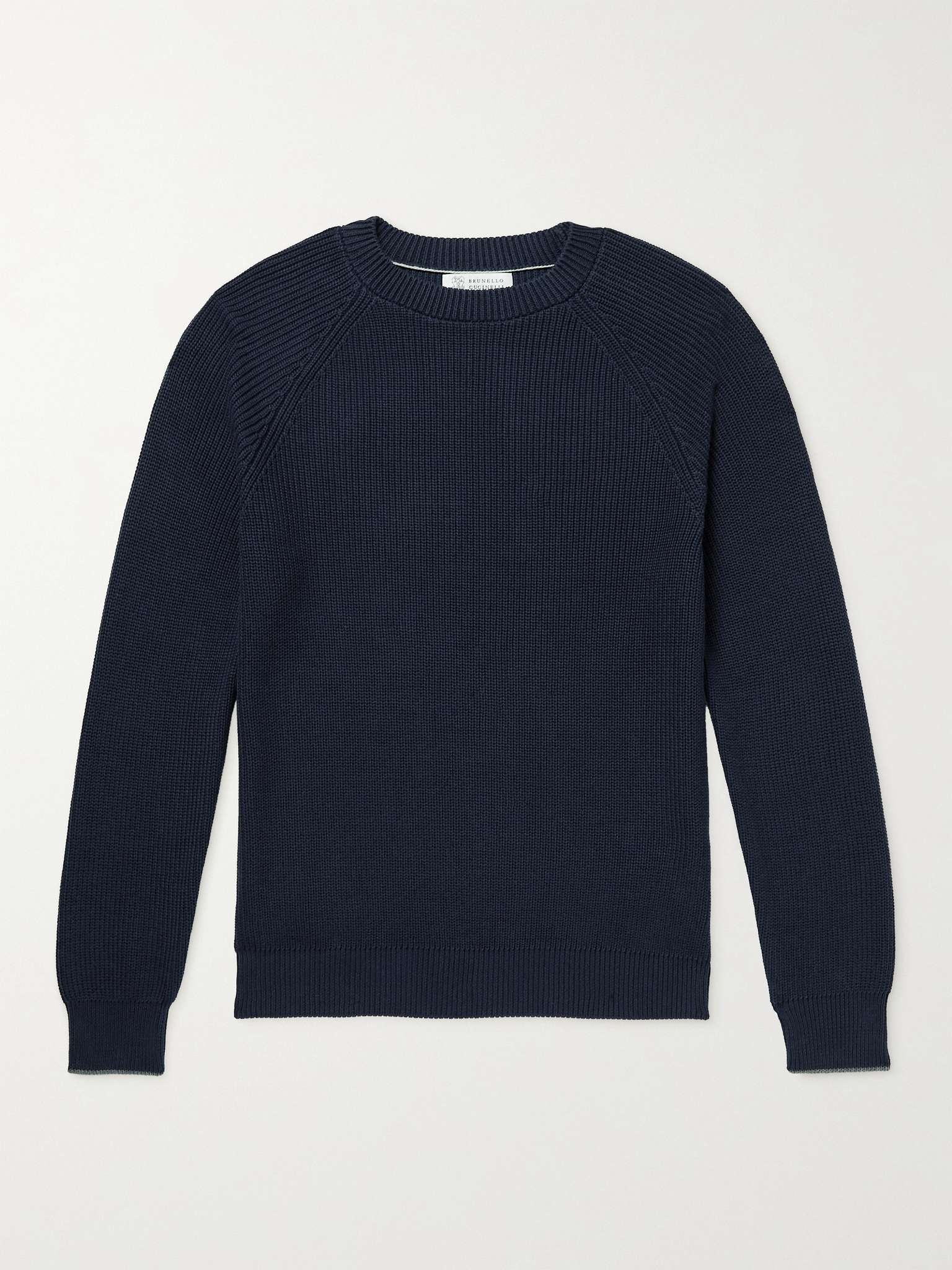 Ribbed Cotton Sweater - 1