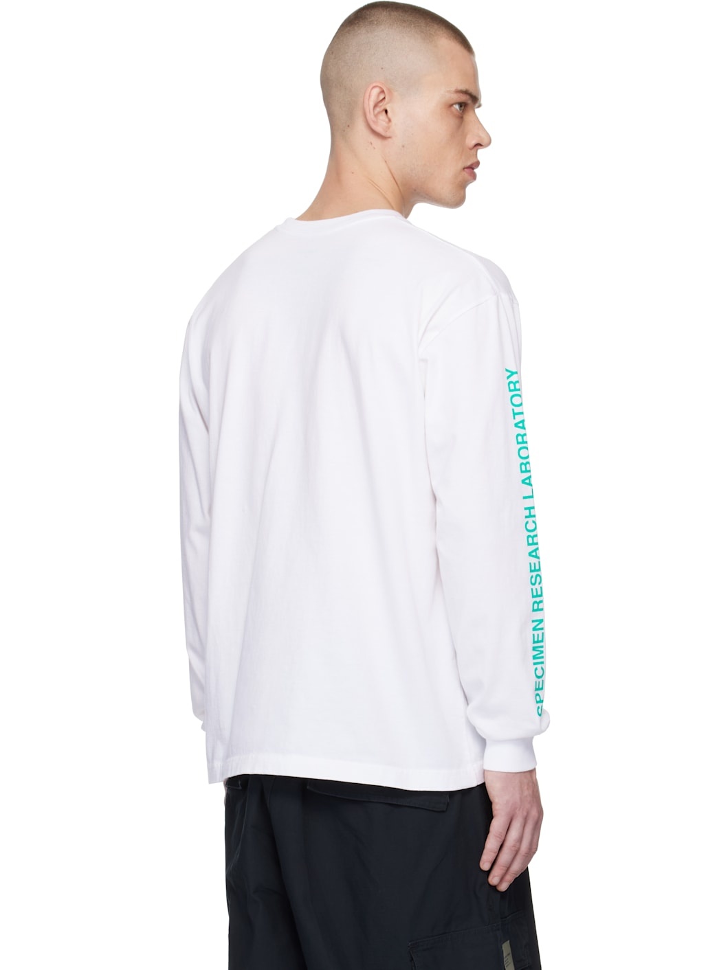White 'SRL' LS-3 T-shirt - 3