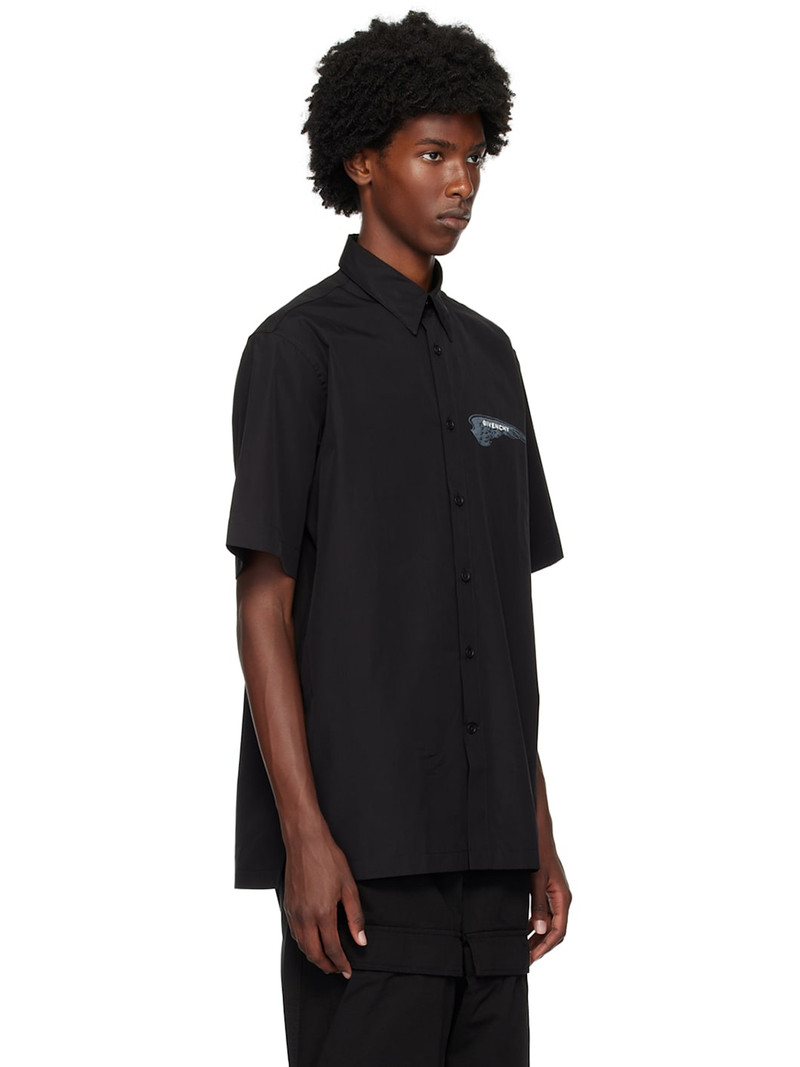 Givenchy Black Spread Collar Shirt outlook