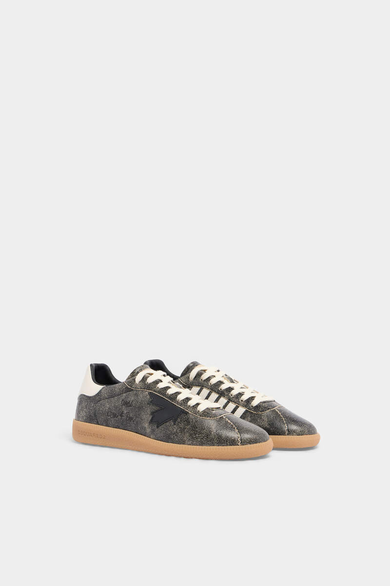 DSQUARED2 CRACKED LEATHER DSQUARED2 REBELS SNEAKERS outlook