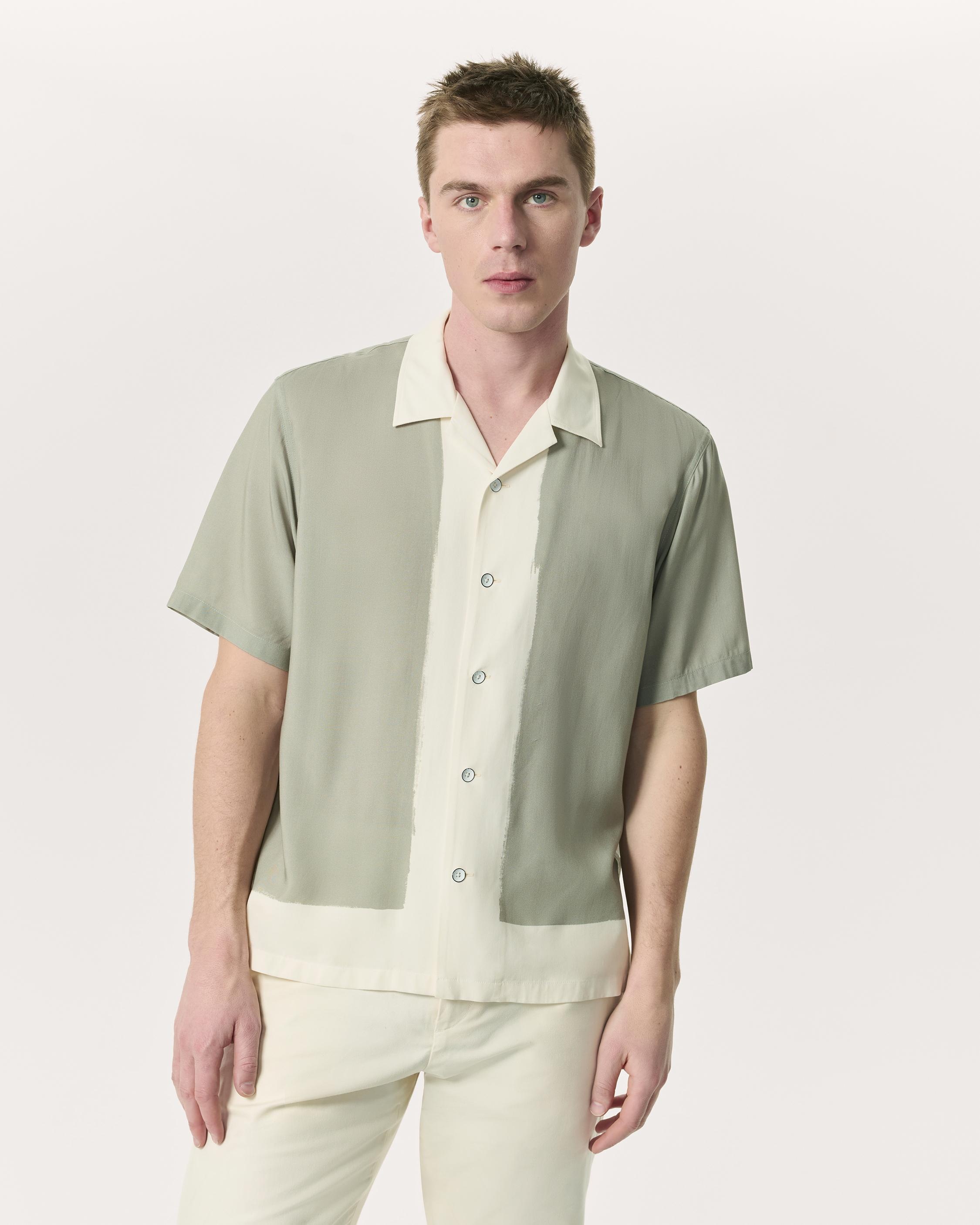 Avery Relaxed Fit Painterly Print Woven Shirt - 2