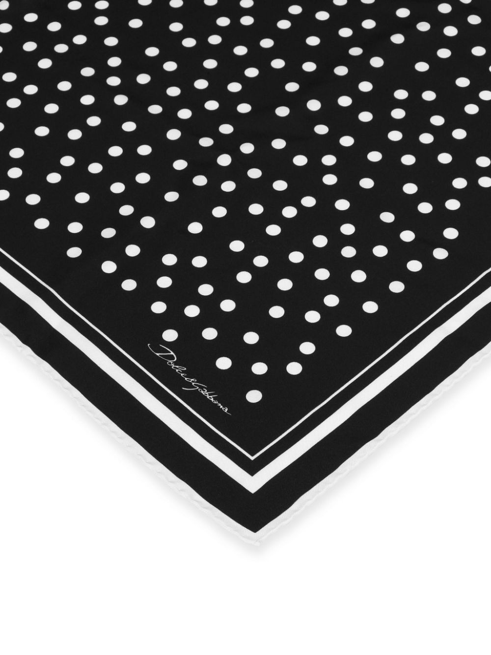 polka dot-print silk scarf - 2