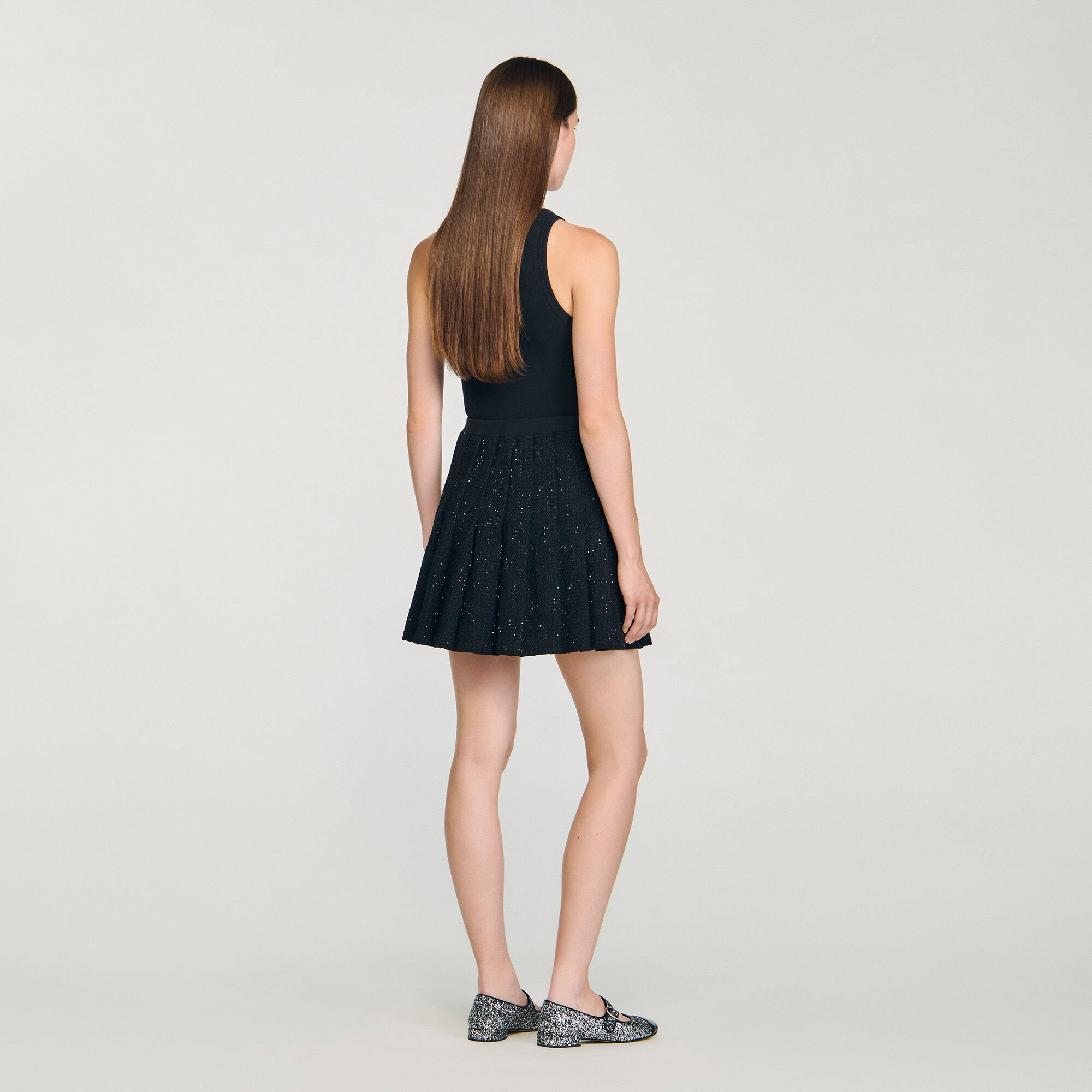 EMBELLISHED TWEED MINI SKIRT - 5