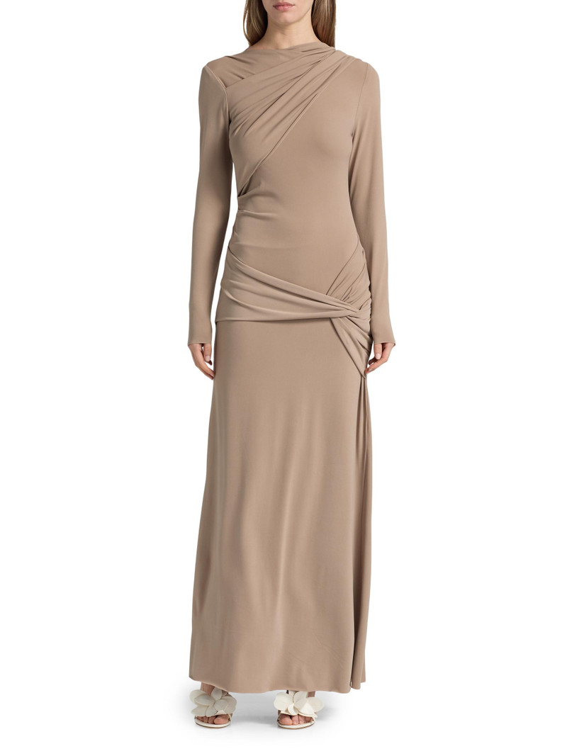 Women's Catherinson Gathered Knit Maxi Dress - Oat Latte 3