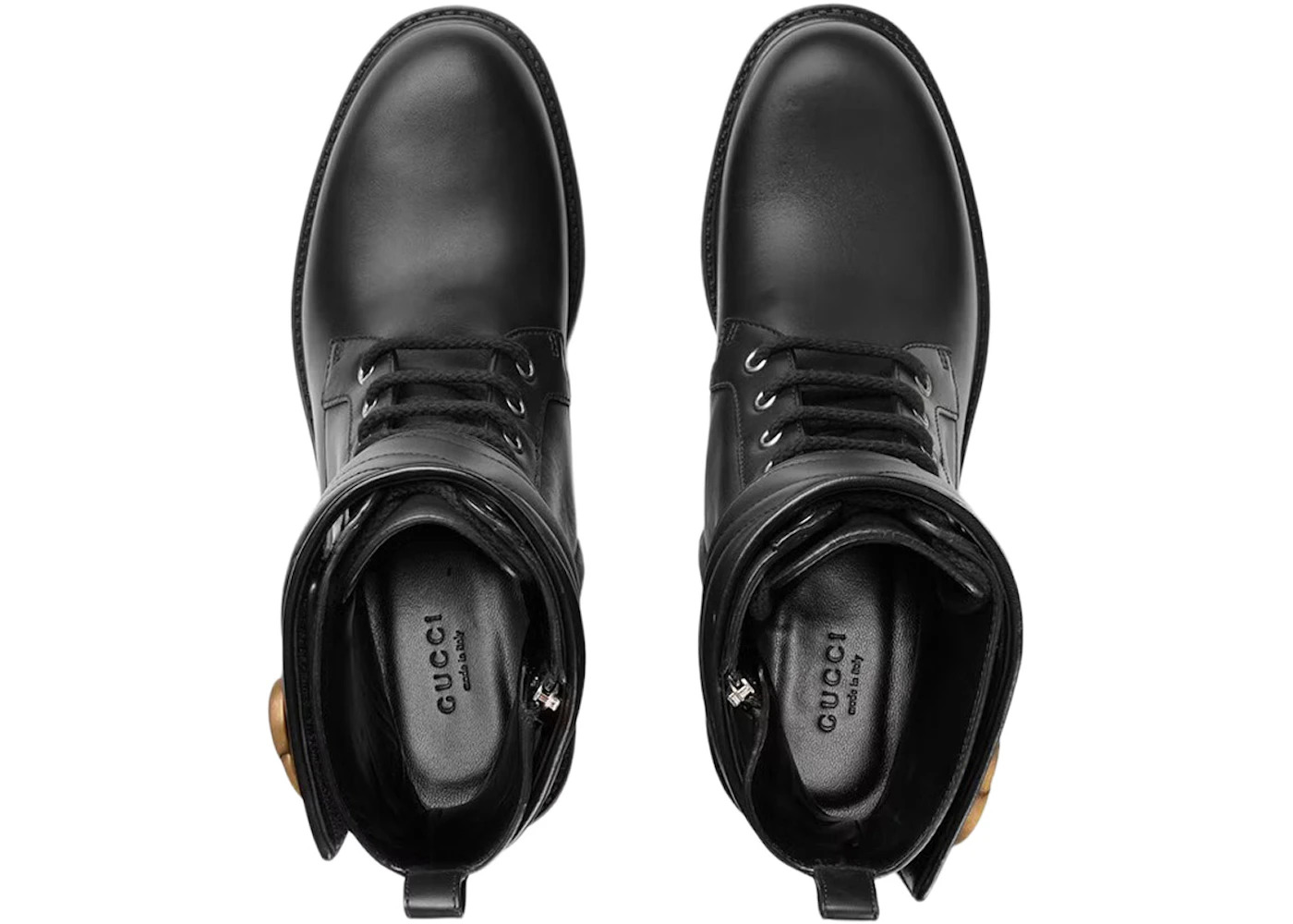 Gucci Double G 40mm Ankle Boot Black Leather - 3
