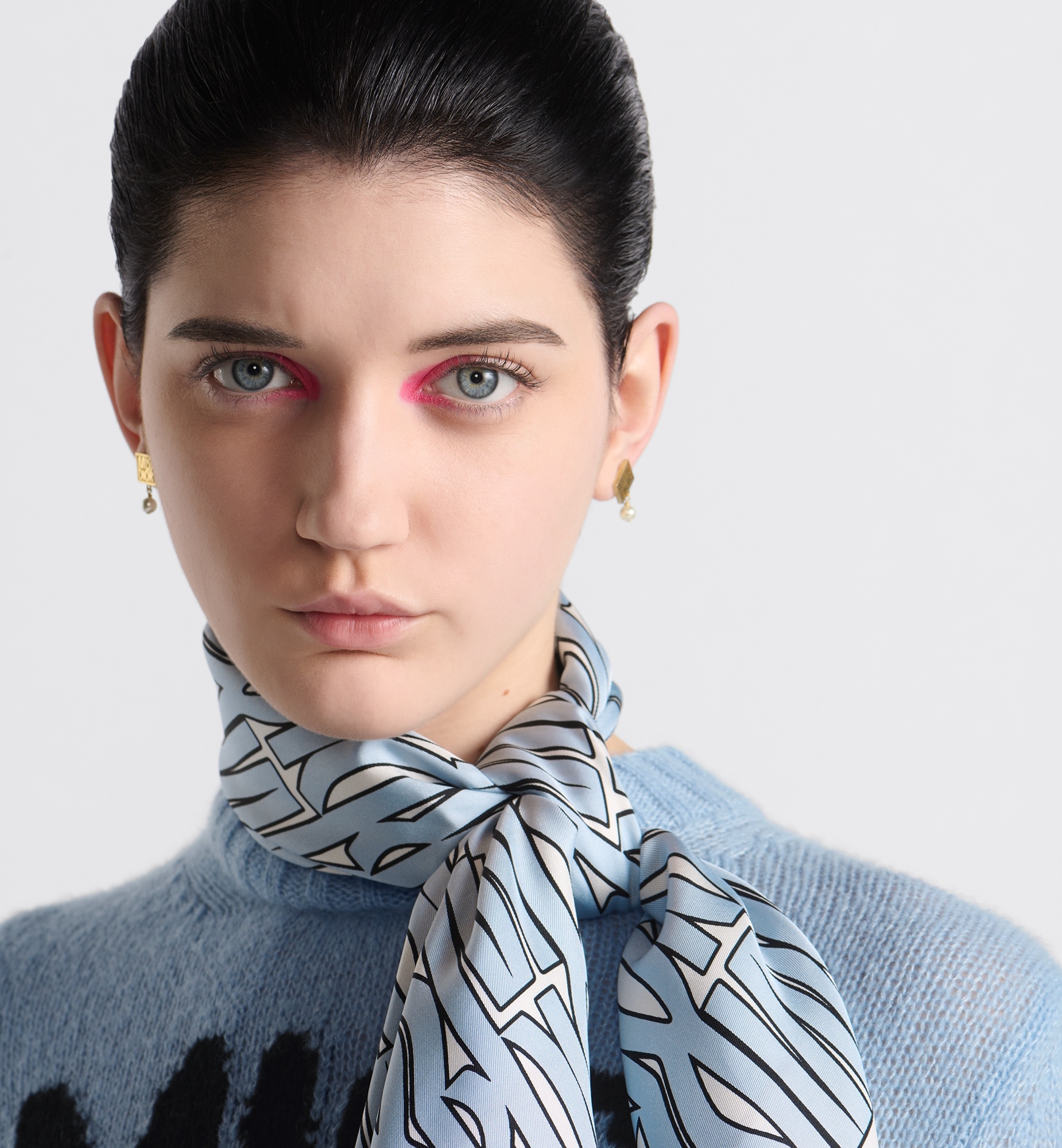 Miss Dior Allover 90 Square Scarf - 3