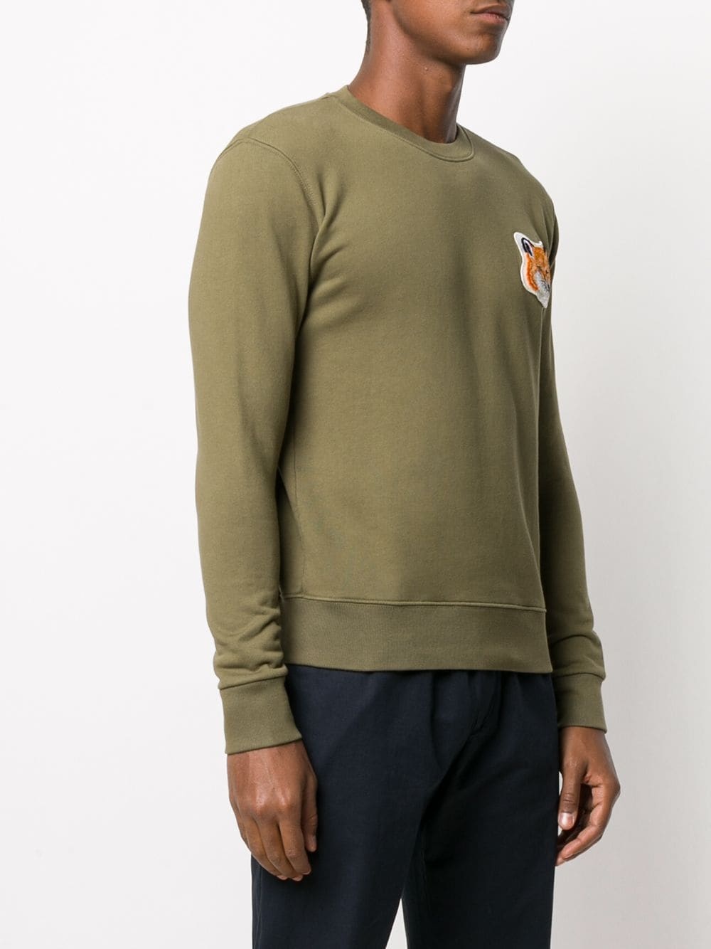 fox patch sweatshirt - 4