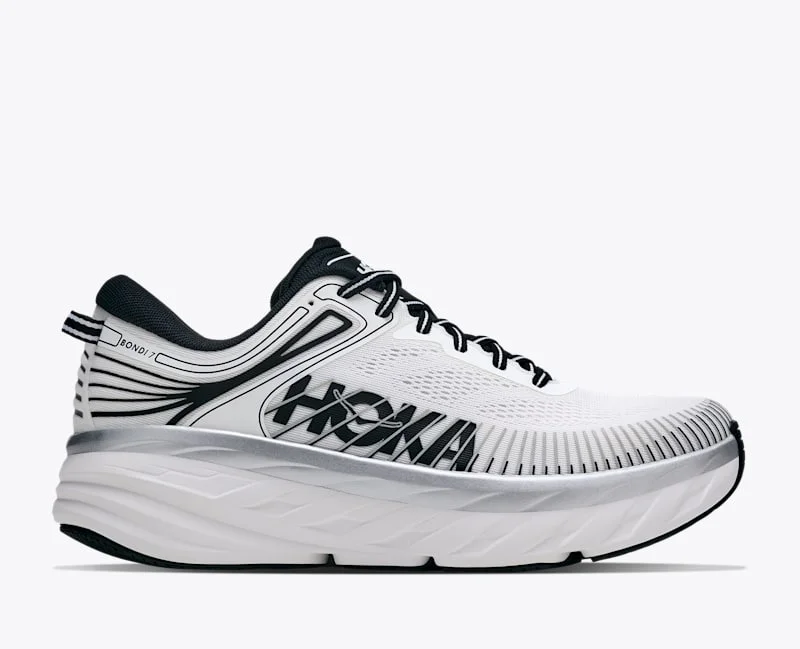Men's Bondi 7 Shoes in White/Black - 1