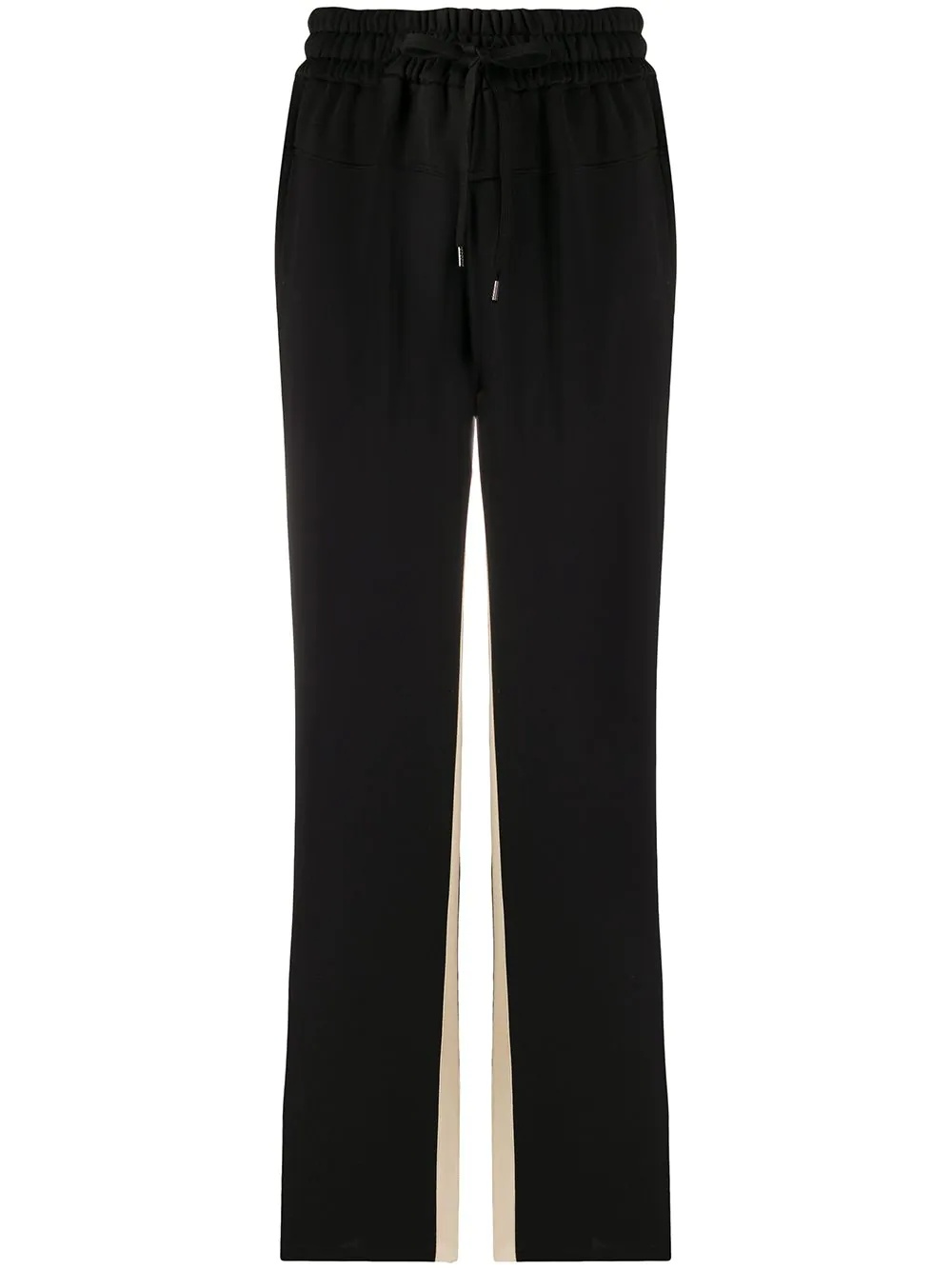 contrast panels track pants - 1