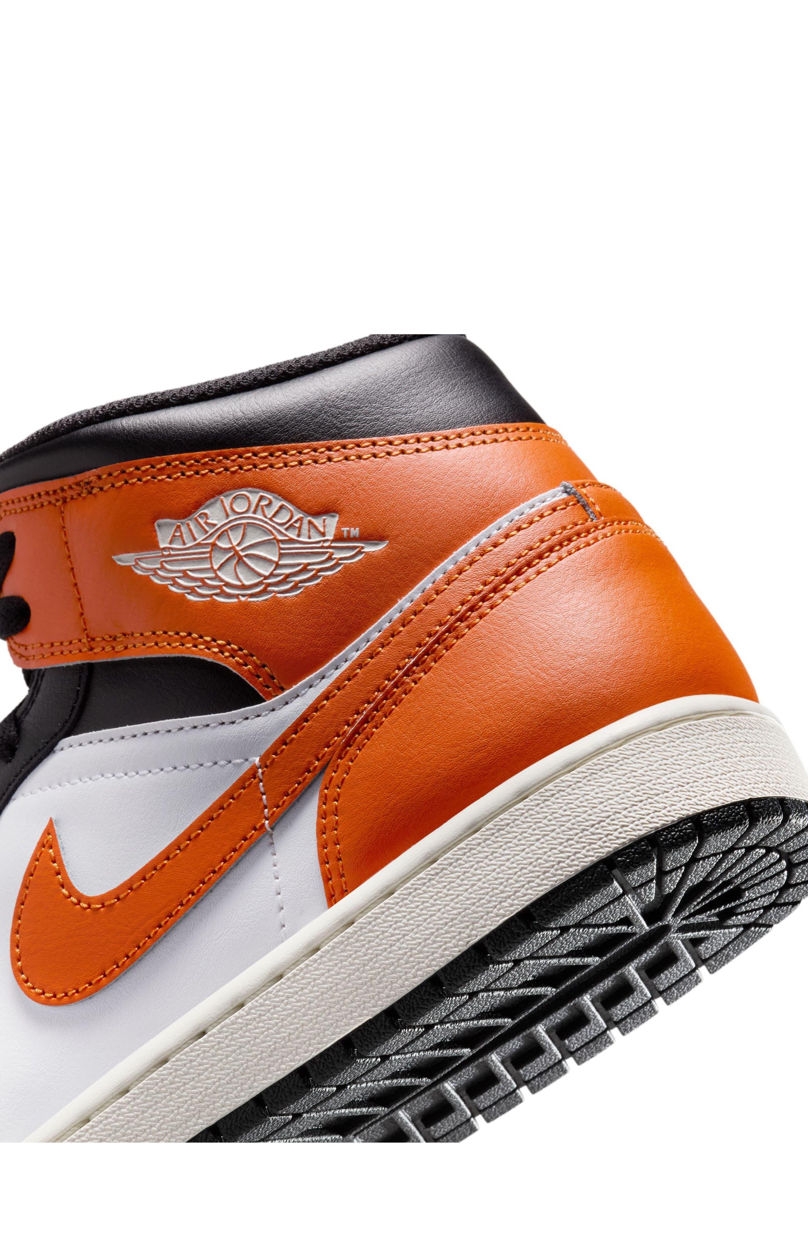Air Jordan 1 Mid Sneaker in 801 Strfsh/black at Nordstrom - 8