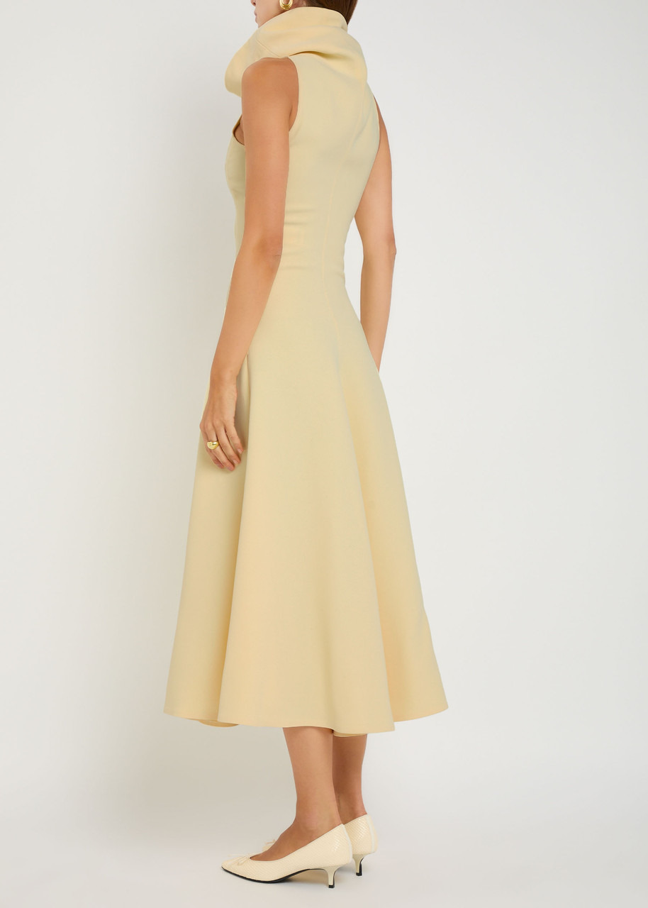 Jacquemus La Robe Triangle Crepe Midi Dress - 3