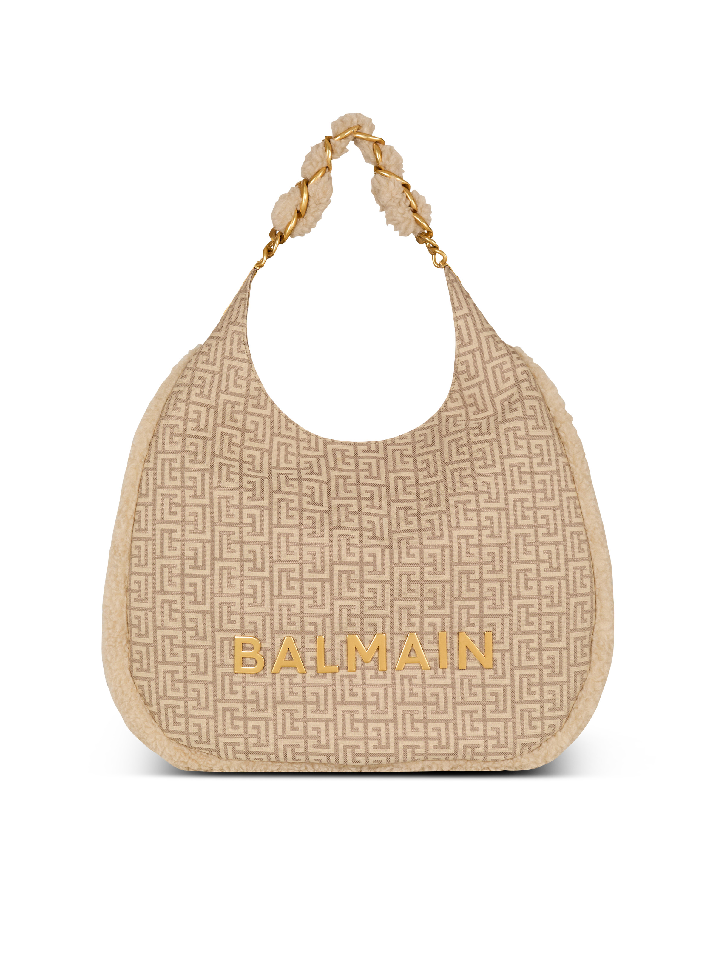 Large 1945 Soft Hobo bag in nylon with a PB Labyrinth monogram - 1