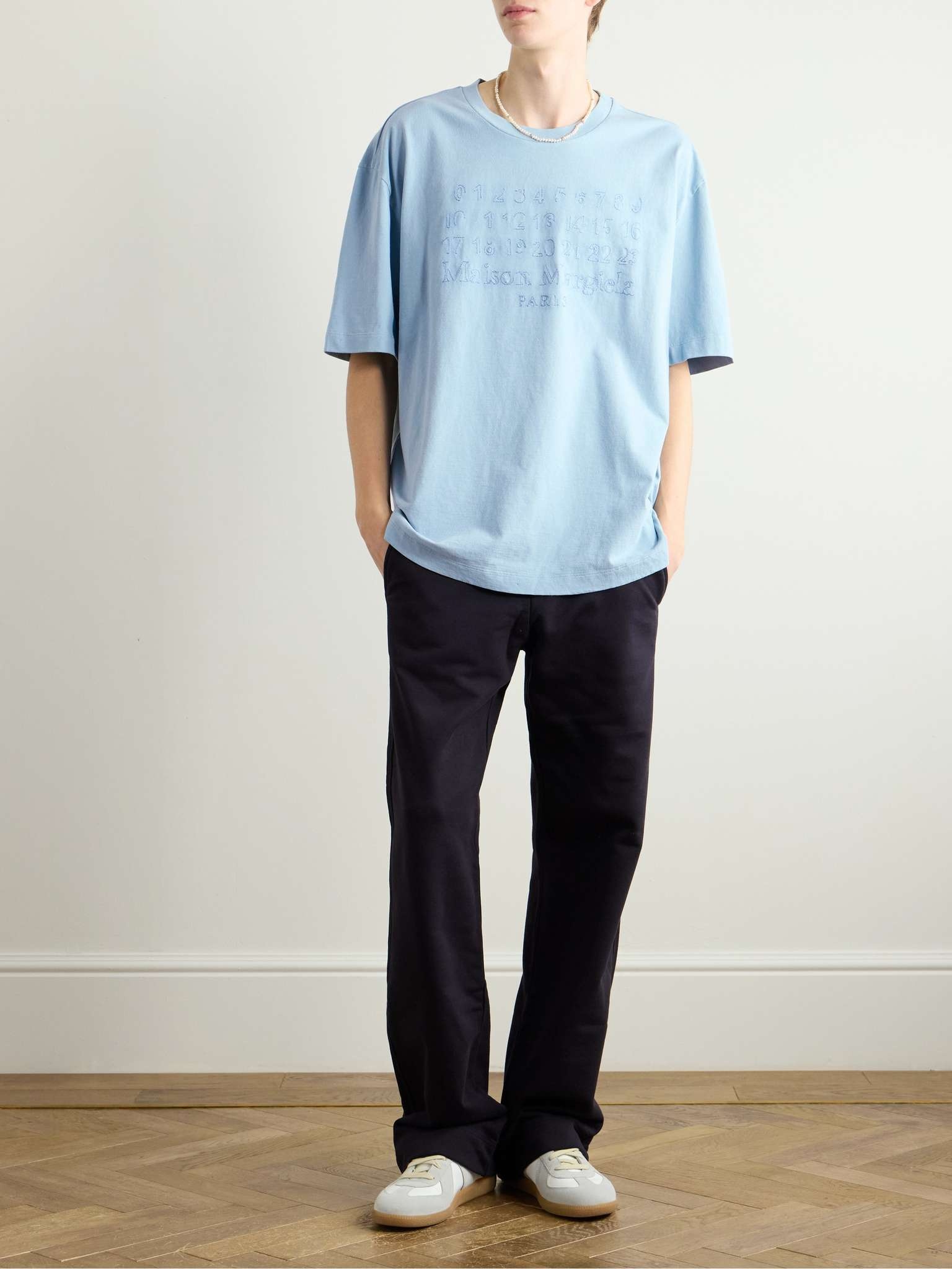 Logo-Embroidered Cotton-Jersey T-Shirt - 2