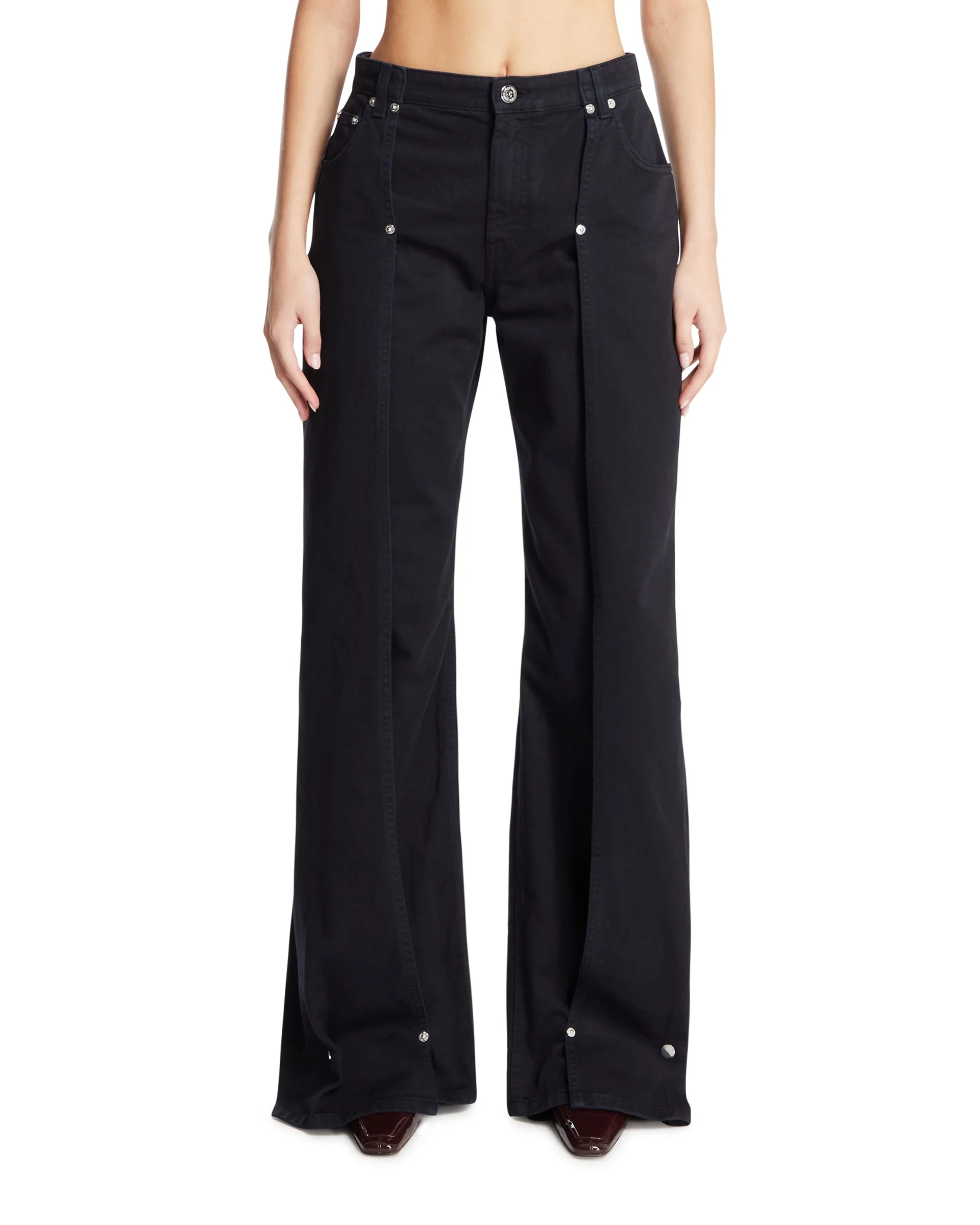 Blue Studded Jeans - 1