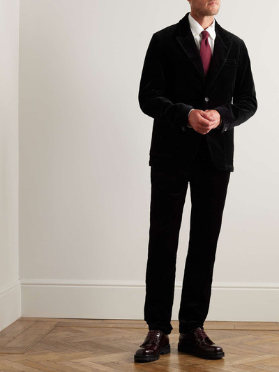 Oliver Spencer Mansfield Slim-Fit Cotton-Velvet Suit Jacket outlook