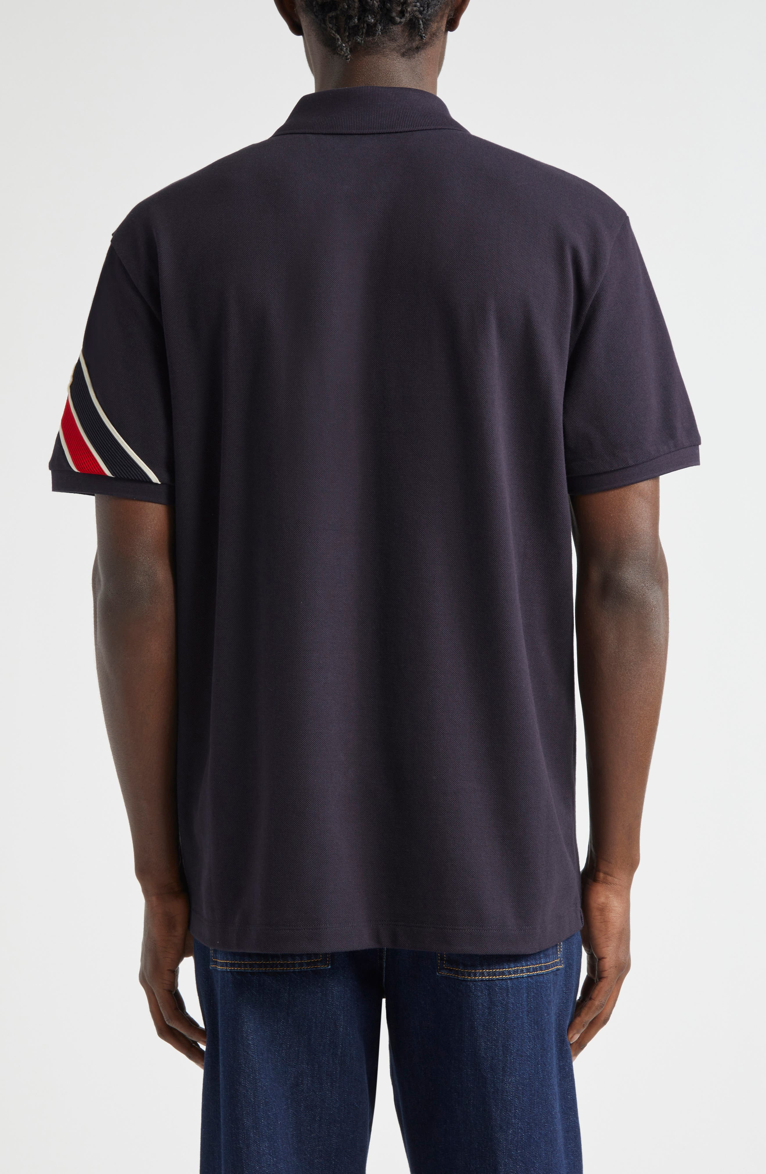 Stripe Logo Cotton Polo - 2
