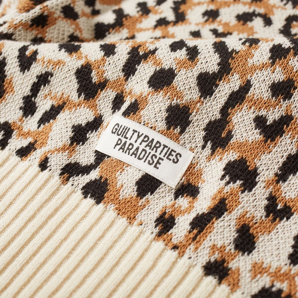 Wacko Maria Type 2 Leopard Jacquard Sweater - 3