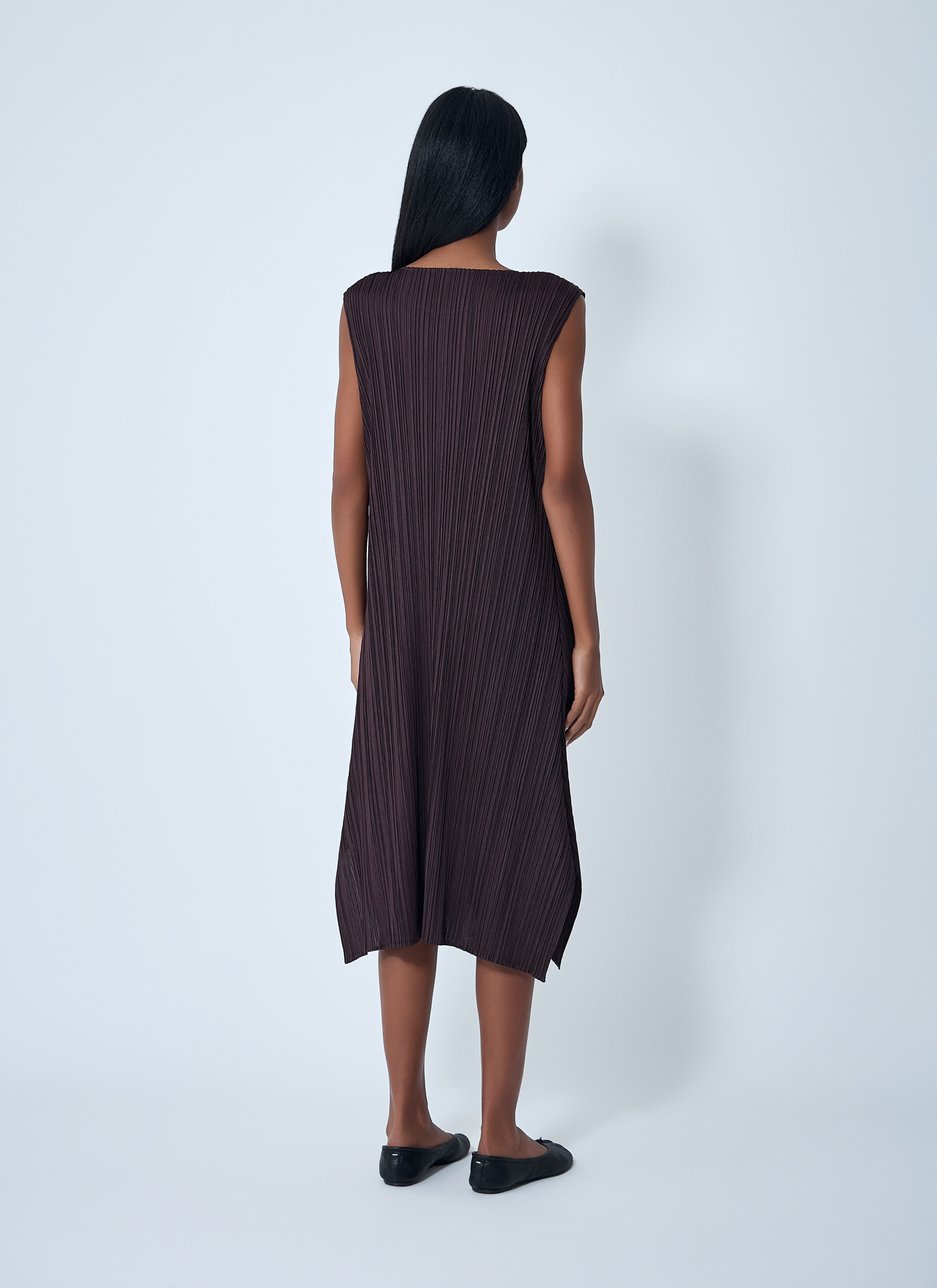 Pleated Midi Dress - 4