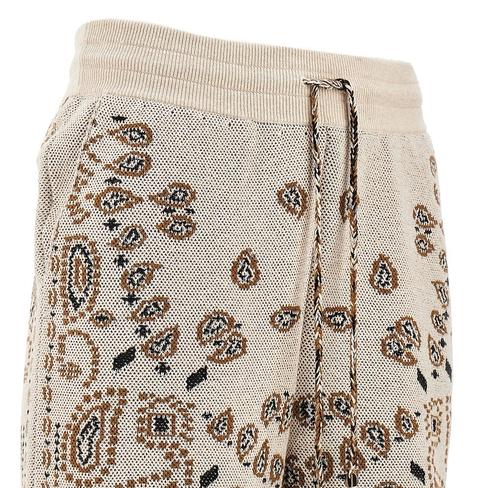 'BANDANA' KNIT SHORTS - 2