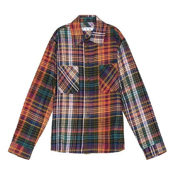 Off-White Stencil Flannel Check Shirt OMGA133E20FAB0012010 - 1