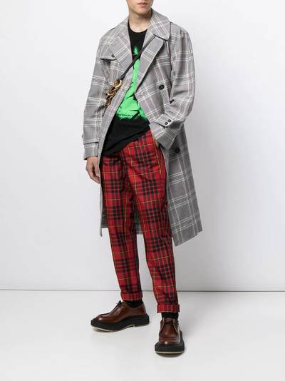 Vivienne Westwood checked double-breasted trench coat outlook