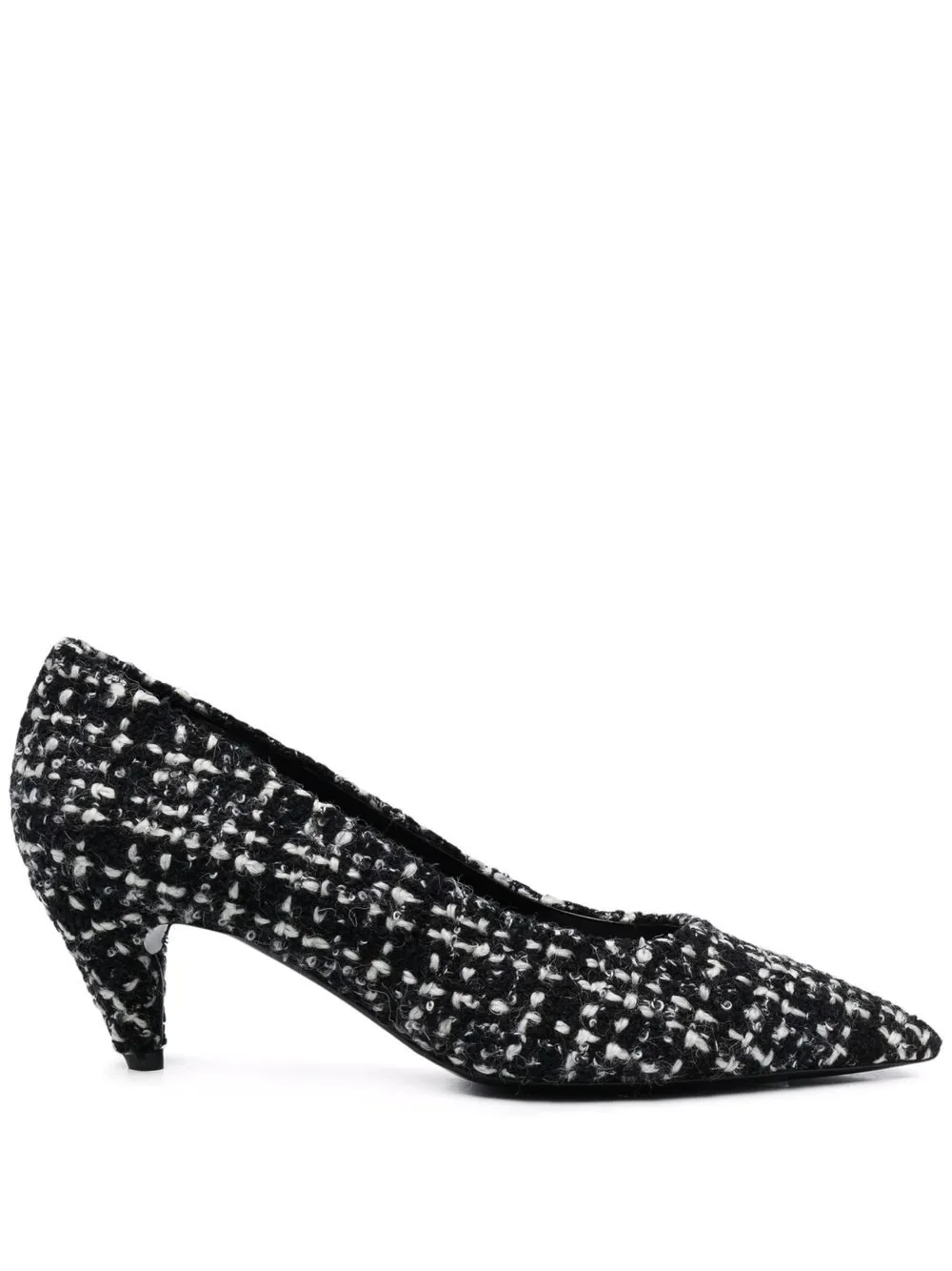 tweed pointed pumps - 1