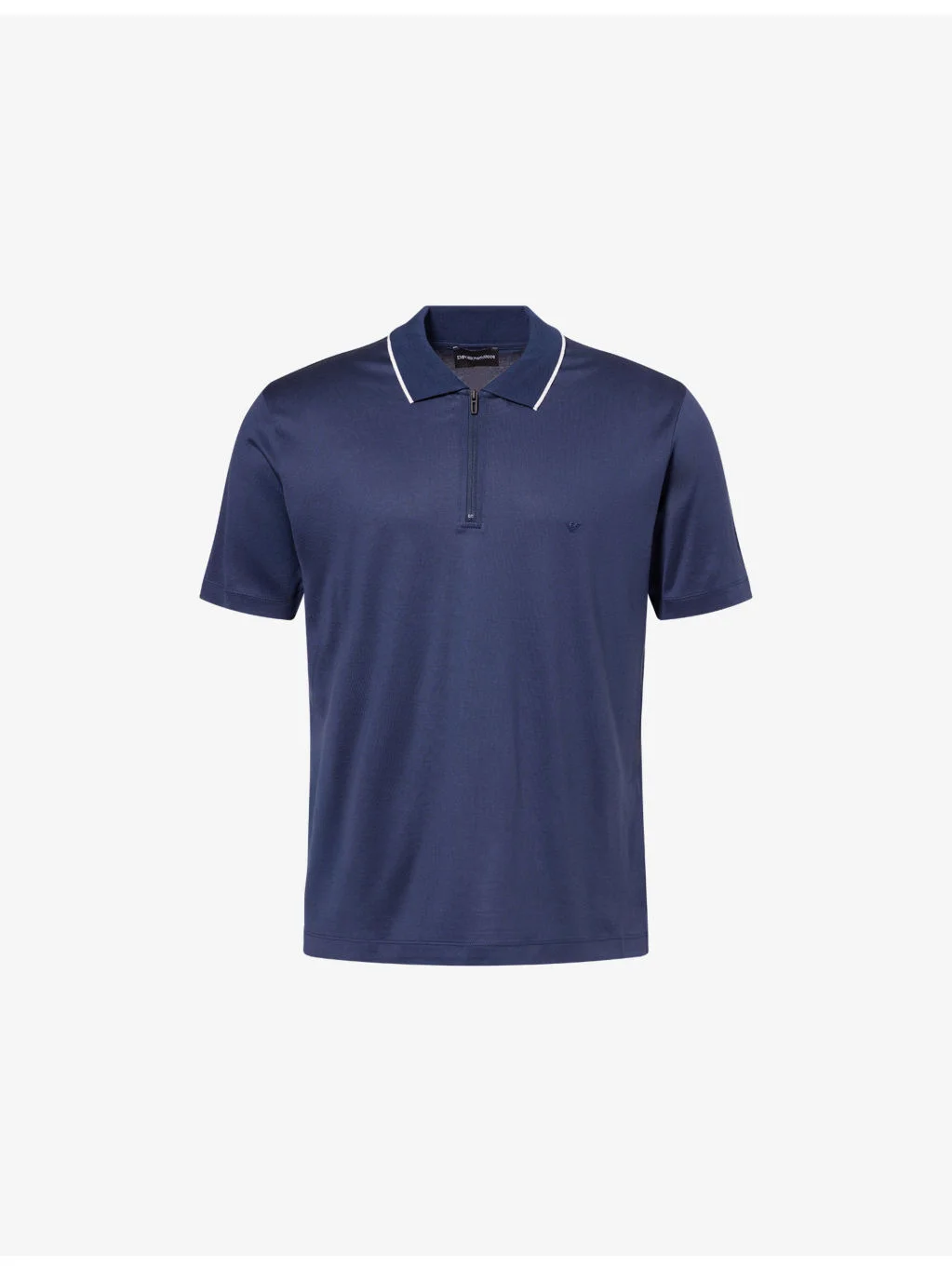 Logo Short-Sleeve Knit Polo Shirt - 1