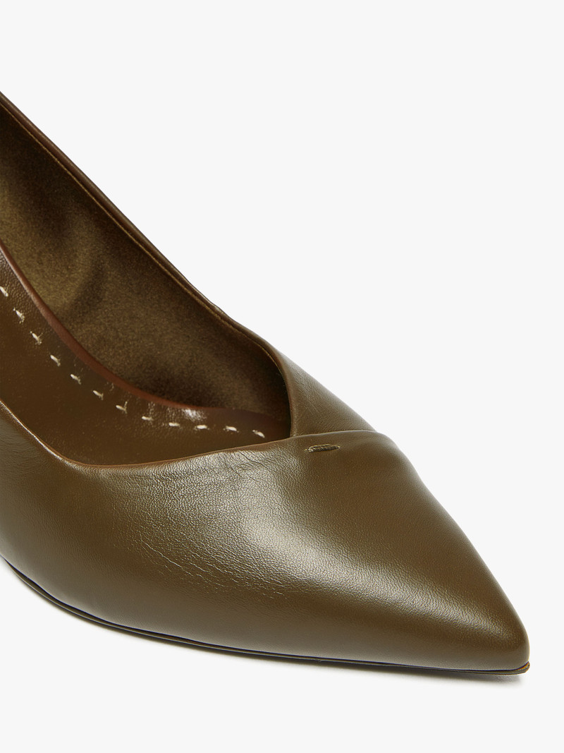 PHYLLIS Nappa leather court shoes 4