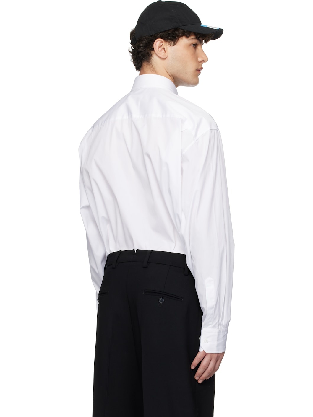 White 'No Posts' Classic Shirt - 3