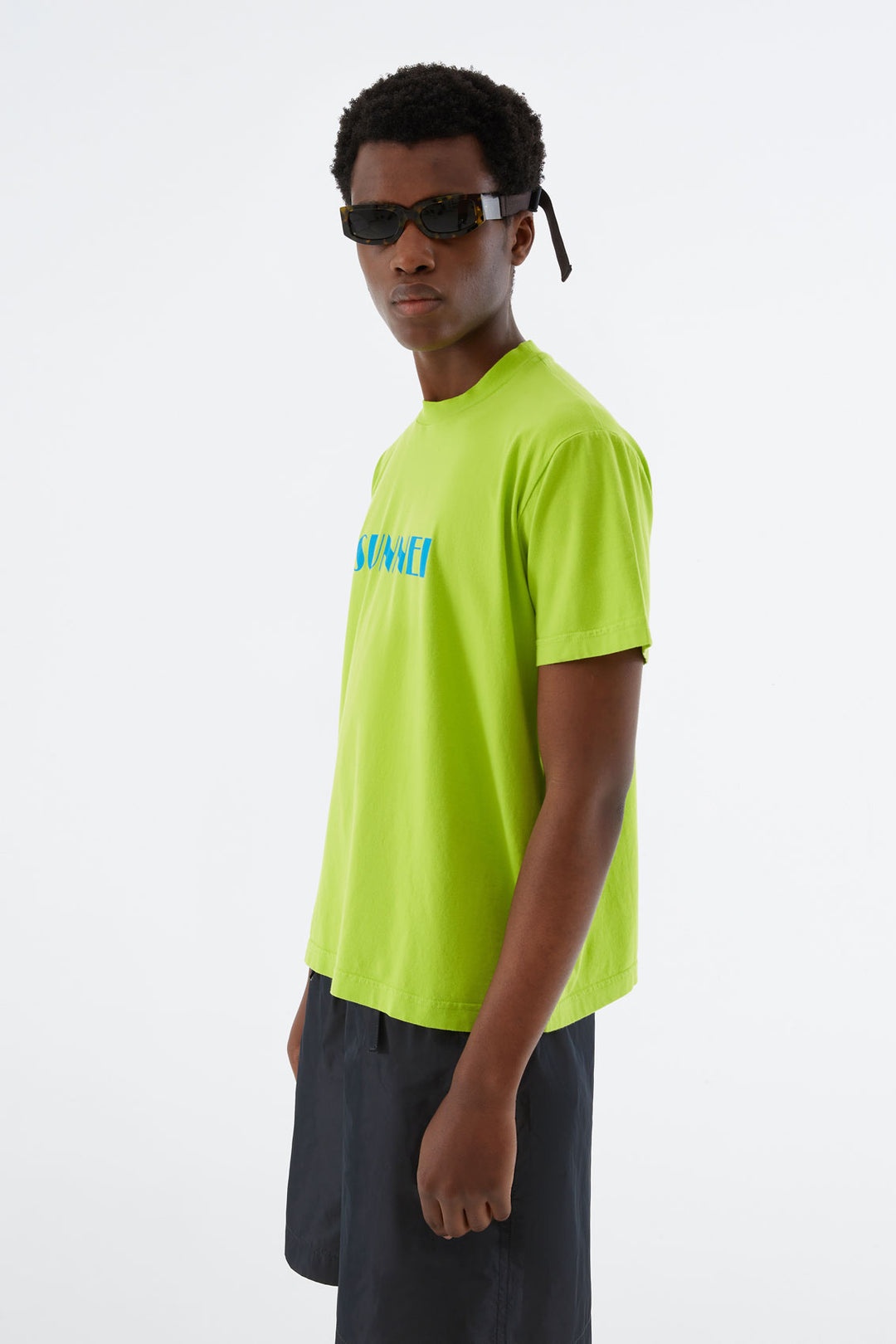 LIGHT GREEN T-SHIRT WITH LOGO - 1