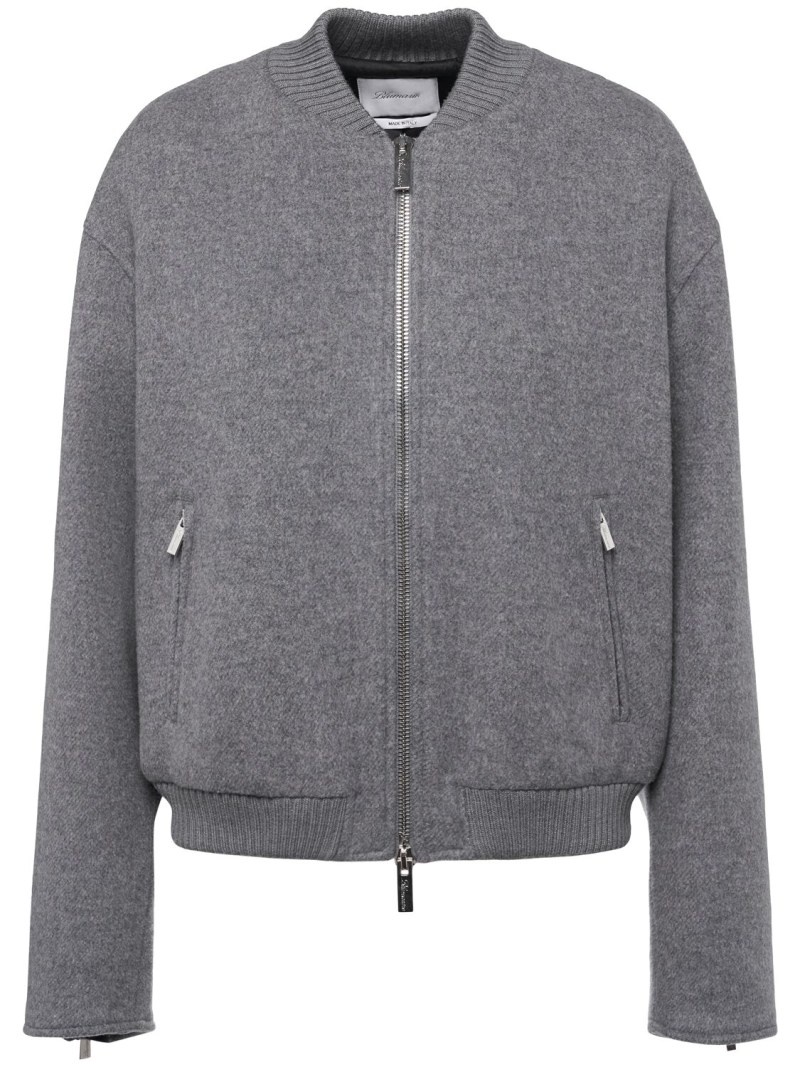 Wool blend bomber jacket - 7