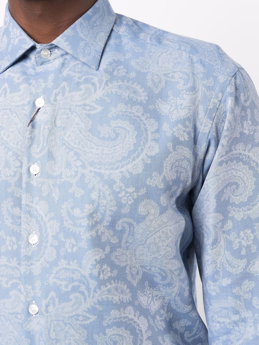 Floral-Paisley Jacquard cotton shirt - 5