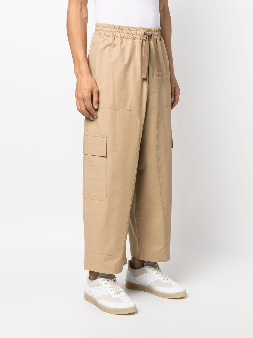 elasticated cargo trousers - 3