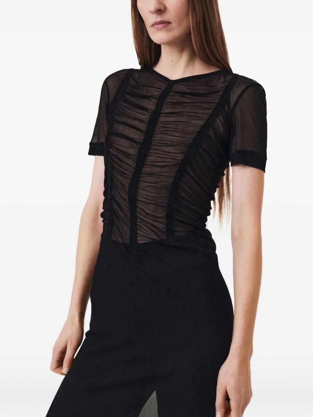 short-sleeves maxi dress - 5