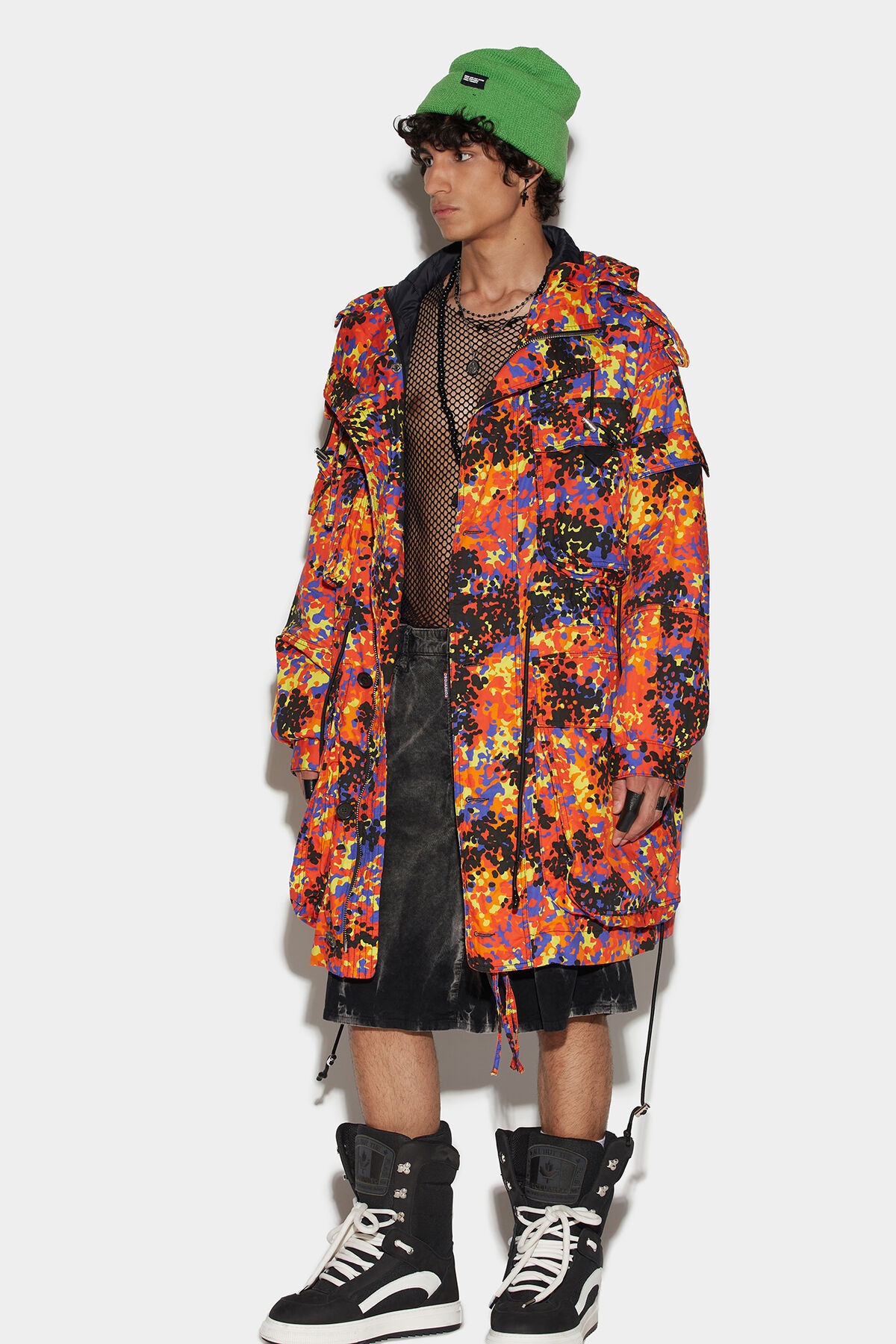GOTH CAMO OVER PARKA - 1
