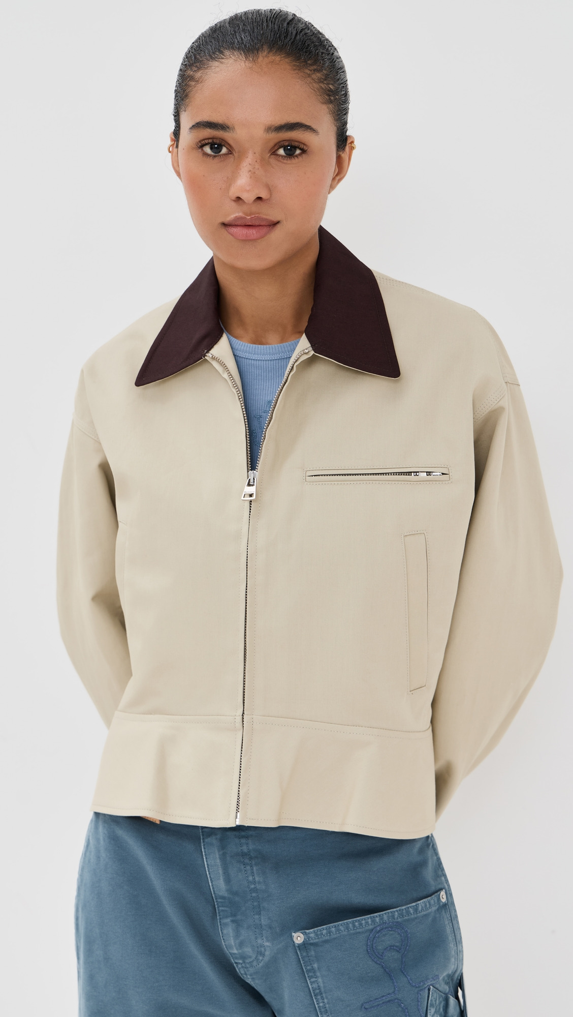 Curved Hem Workwear Jacket - 6