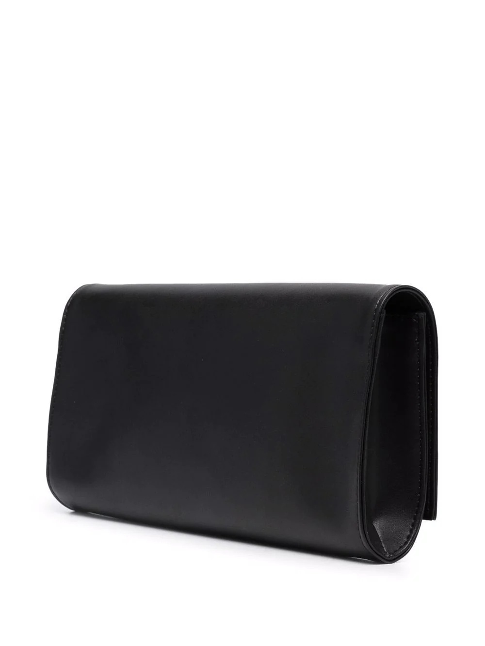 logo embellished clutch - 3